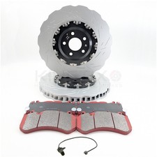 PER AUDI RS6 C7 RS7 4G DUE PEZZI DISCHI FRENO ANTERIORI GALLEGGIANTI PASTIGLIE CERAMICHE 390mm