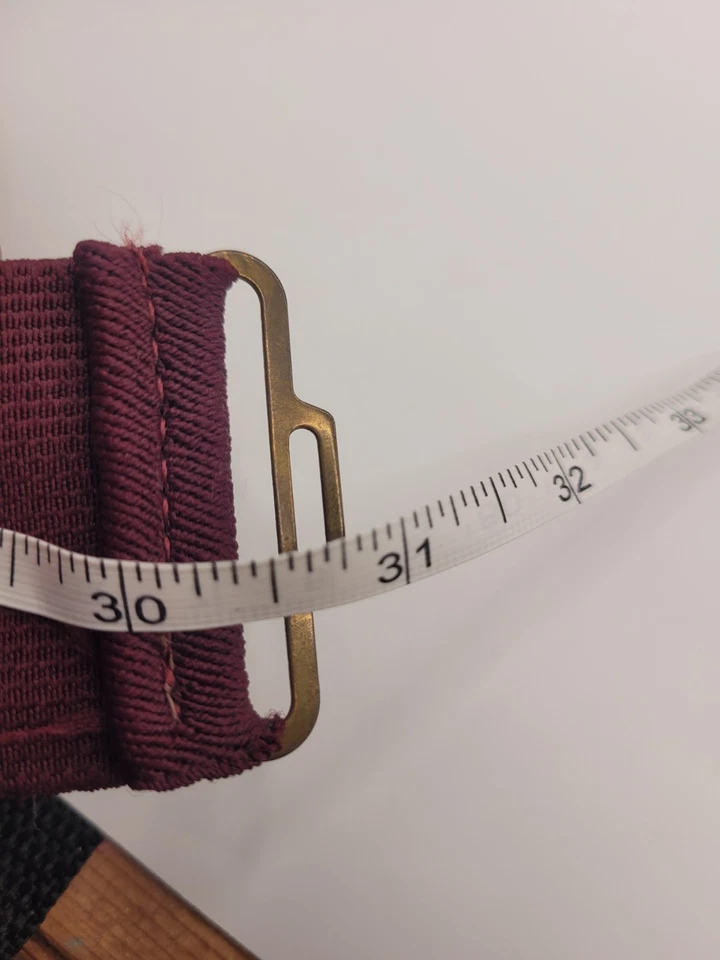 Vintage Signed Nani Lewis 1980's Gold Tone & Black Belt Buckle W/ Elastic Belt - Image 4 of 4