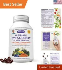 Ultimate Eye Care Formula - 180 Softgels with Powerful Antioxidants for Vision