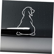 Funny Dog Moving Tail Decal Car Rear Windshield Wiper Sticker, Cute Dog 20 31cm