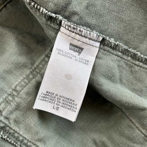 Levis Military Field Jacket Large Olive Green Cotton Fatigue Lightweight Utility - Picture 9 of 18