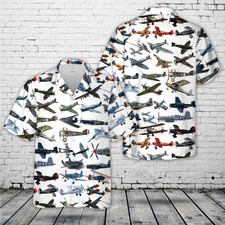 Aircraft Planes Hawaiian Shirt, Casual Shirt For Men