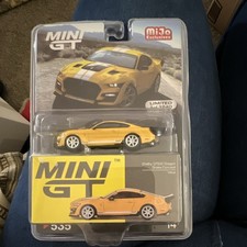 MINI GT Shelby GT500 Dragon Snake Concept Yellow Diecast 1:64 MiJo Unopened