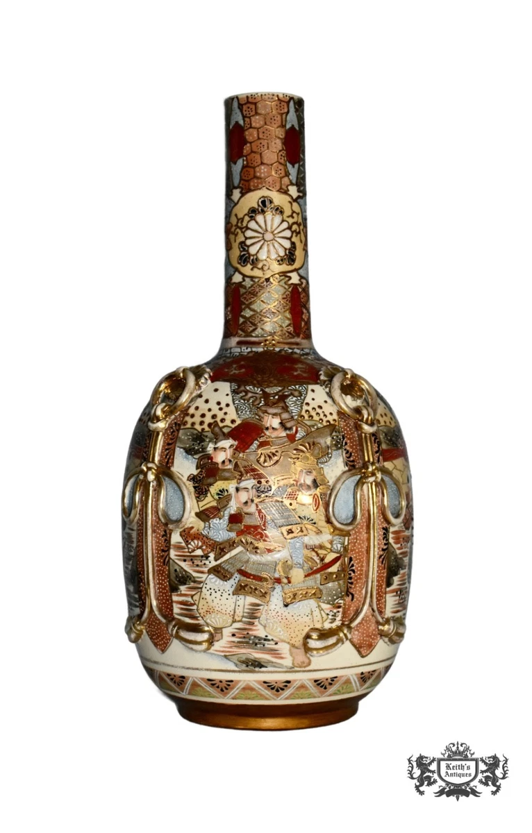 陶瓷古董原始1850-1899 年日本花瓶| eBay