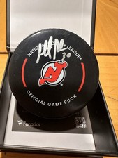 Martin Brodeur New Jersey Devils Autographed Official Game Puck