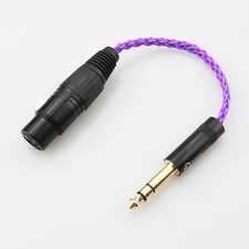 8 Core 6.35mm 1/4 Male to 4 Pin XLR Female Balanced TRS HIFI Audio Adapter Cable