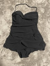Women's Black One-Piece Swimsuit Vintage 50s/60s Retro Pinup
