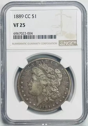 1889 CC Morgan Silver Dollar NGC VF-25 Carson City