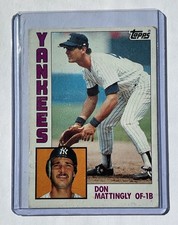 1984 Topps #8 Don Mattingly (RC) Yankees Rookie Trading Card