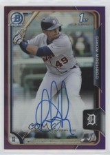 2015 Bowman Chrome Prospects Purple Refractor 218/250 Dixon Machado Auto 0a4r