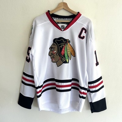 Reebok Chicago Blackhawks Jonathan Toews #19 White Away NHL Hockey Jersey 48