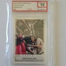 Panini 2025 Caitlin Clark Chronicled Snapshots #93 Iconic Grading Co Pristine 10