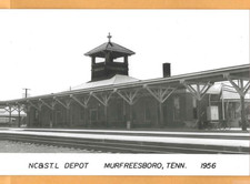 NC & ST L Railway DEPOT MURFREESBORO, TENNESS...
