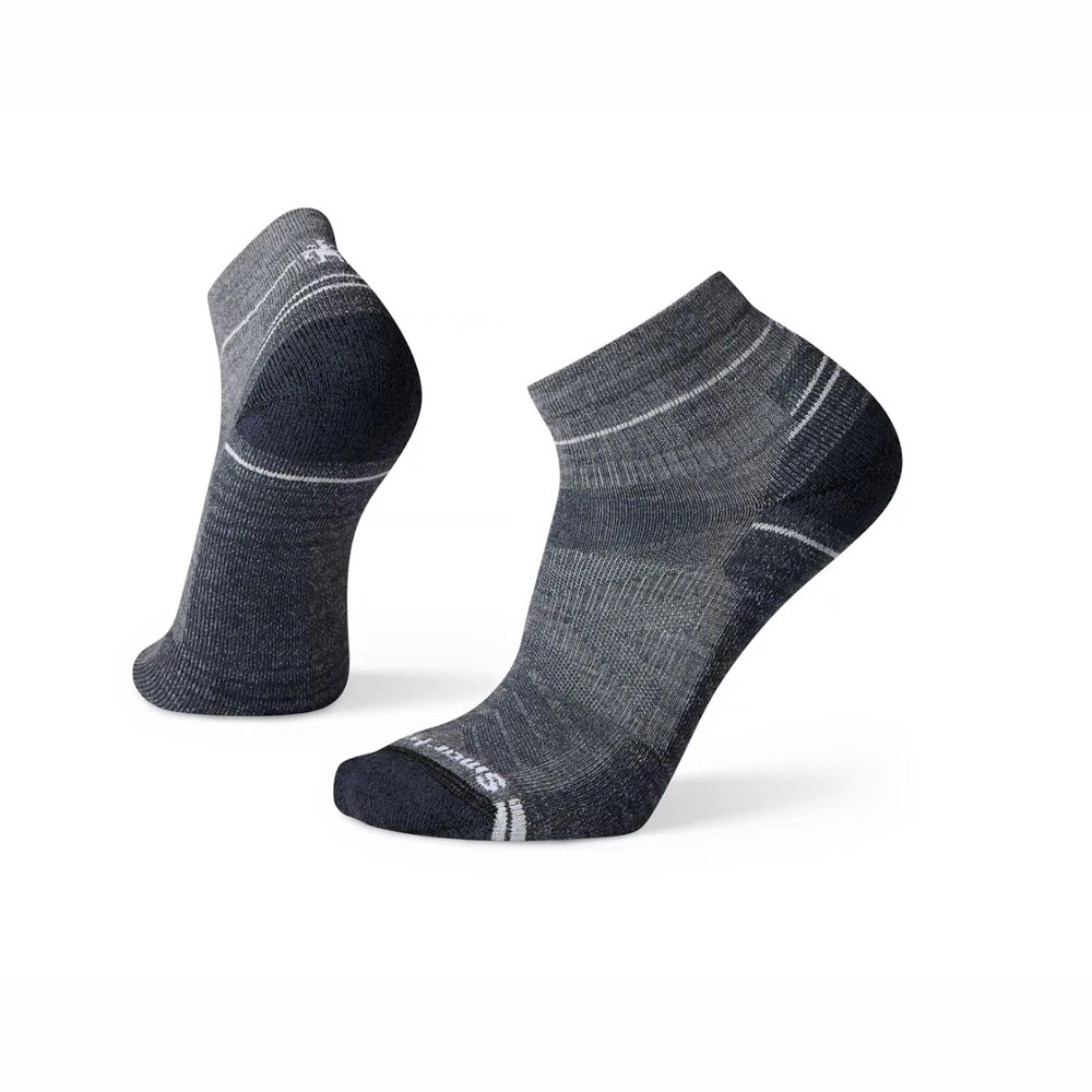SMARTWOOL Men's Hike Light Cushion Ankle Socks - Medium Gray - L