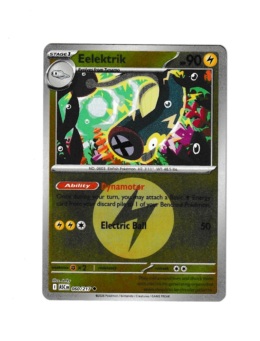 Eelektrik (Energy Symbol Pattern) 060/217 Reverse Holo ME: Ascended Heroes