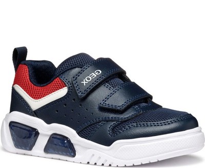 Geox Illuminus Boys' Blue Fashion Sneakers Casual J55GVA014BUC0735