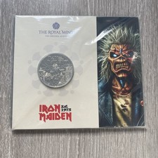 Royal Mint Iron Maiden UK 2025 Brilliant Uncirculated £5 Coin - Available on eBay