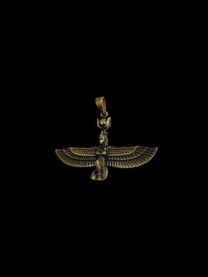 Geflügelte Göttin Isis Anhänger Made in Egypt, Handarbeit Anhänger