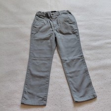 The Childrens Place Boys Gray Chino Pants 4T Elastic Waist Casual Toddler School