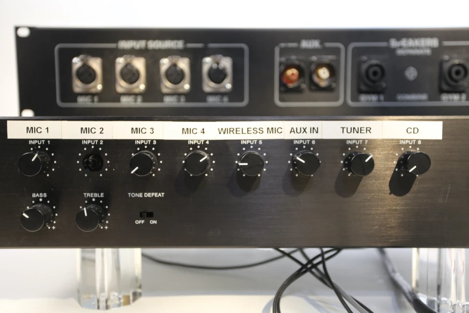 TOA M-900MK2 Mixer Amplifier 8 channels Modules Rack Mount 120W Tested Working - Image 3 of 4