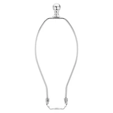 1 Set 11 Inch Lamp Harp Kit with Finial Lamp Shade Bracket Holder Chrome