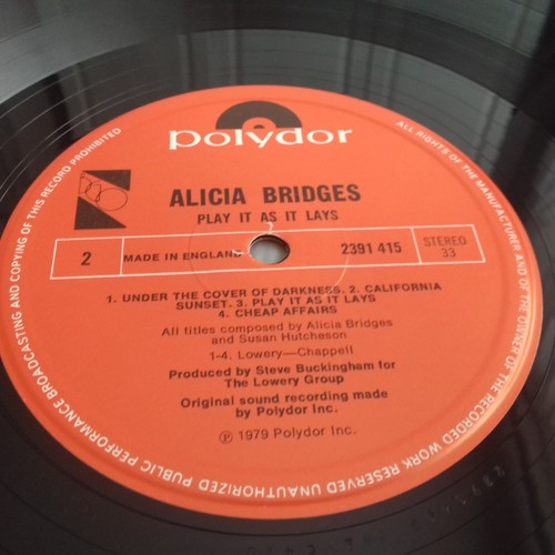 ALICIA BRIDGES - PLAY IT AS IT LAYS LP PROMO 1979 POLYDOR NEAR MINT - Picture 7 of 8