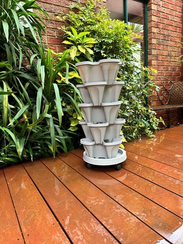 5 Tier Vertical Garden Stackable Planters – Mobile Tray with wheels - Picture 119 of 141