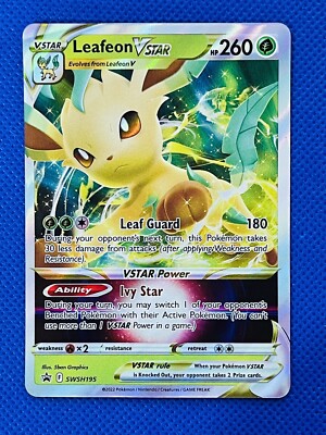 Pokemon - Leafeon VSTAR - SWSH195 - Black Star Promo - Regular size - NM/M  - New | eBay