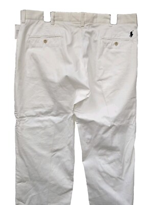 POLO RALPH LAUREN Mens Smith Pant Chino Trousers White W40 L30 NWT