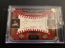 2004 Upper Deck Sweet Spot Signature Tony La Russa 32/50 Auto