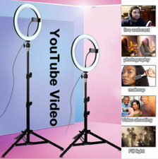 LED RING LIGHT WITH STAND PHONE HOLDER 10" KIT DIMMABLE PHOTO