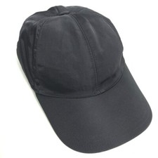 PRADA 2HC274 logo hat cap baseball cap Nylon Black/Green