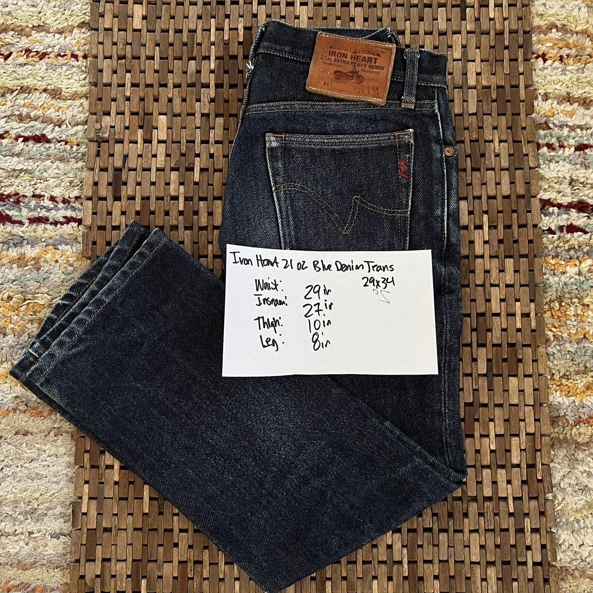 パンツ IRON HEART21oz EXTRA HEAVY DENIM W30 L34 Iron Heart IH 21oz Japan Selvedge Indigo Blue Heavy Denim
