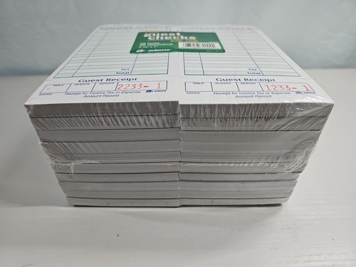 Restaurant Guest Checks w/ Stub 20 Pk / 50 Per Book Total 1000 Receipts NEW F37 - Picture 4 of 4