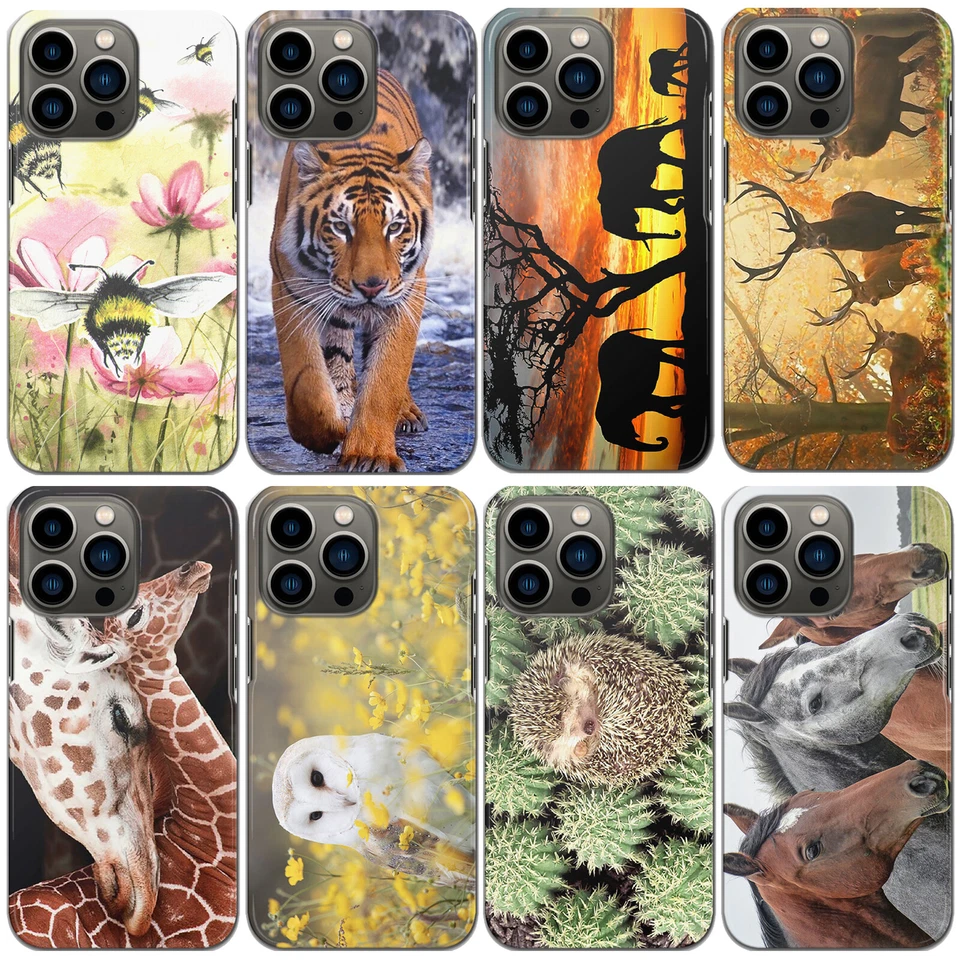 Bee Phone Case For Motorola G62/One/G8 Horse/Elephant/Giraffe/Tiger Hard Cover - Image 2 of 4