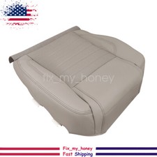Driver Side Bottom Perf Leather Seat Cover Tan For 10-14 Ford Mustang Gt