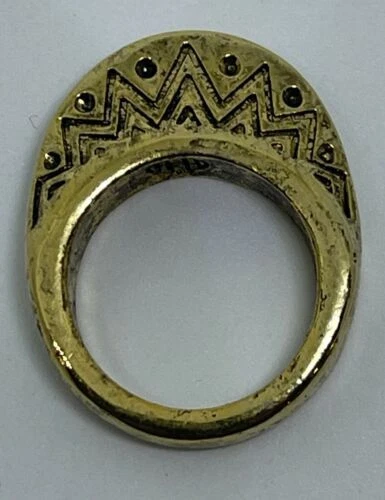 House of Harlow 镀金时尚戒指