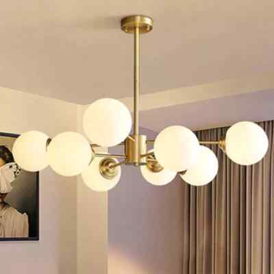 Vintage Modern Sputnik Chandelier Globe Glass Pendant Light decorative lamp