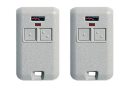 4200 Comp Gate/Garage 2-Button Remote Multicode 300MHz 10 Switch 2-PACK