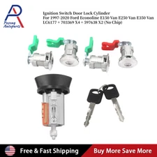 Ignition Key Switch Door Lock Cylinder For Ford Econoline Van E150 E250 E350 