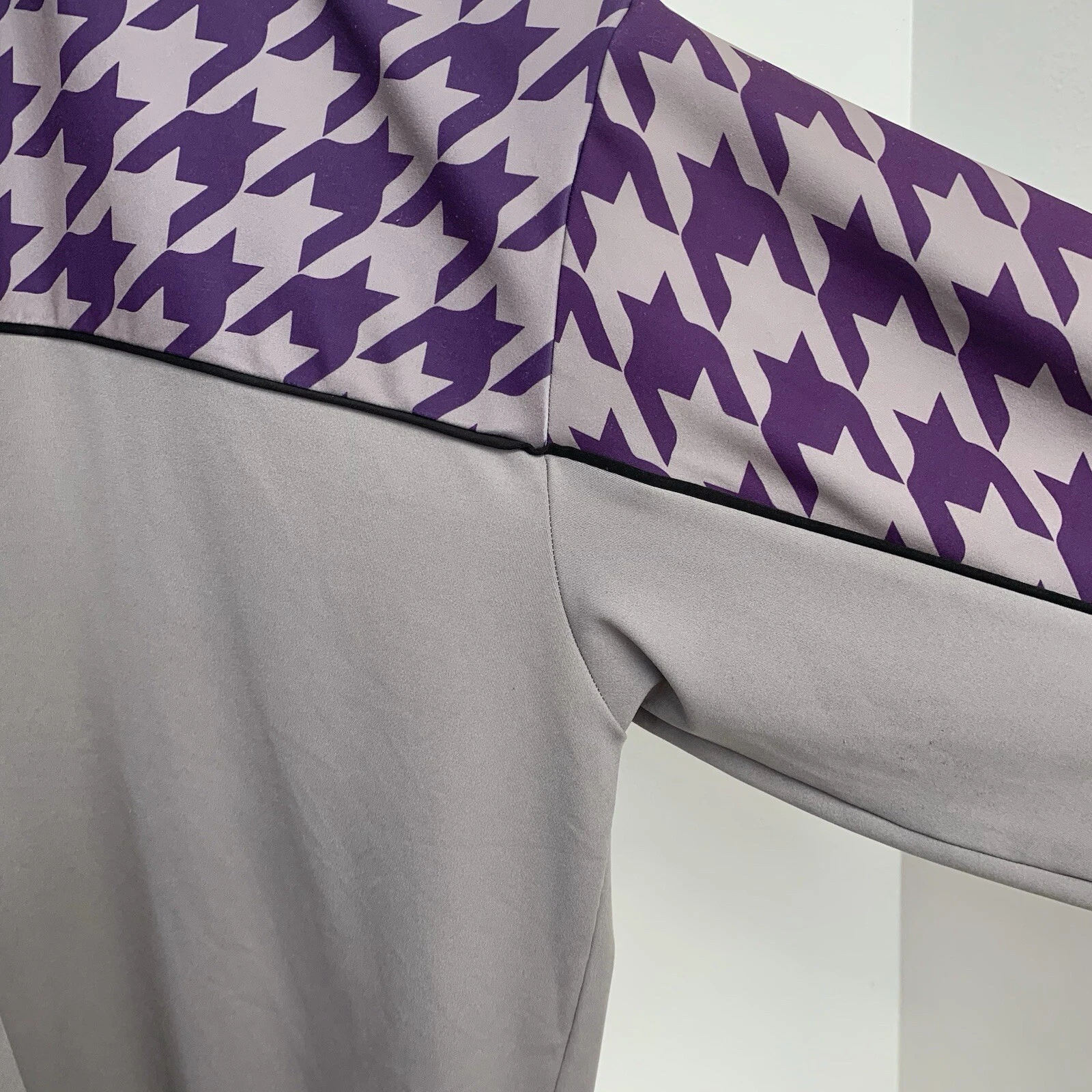 VETEMENTS Ashley Sport Hoodie Sweatshirt Woman 26 28 Purple Stretch Athleisure Travel Work