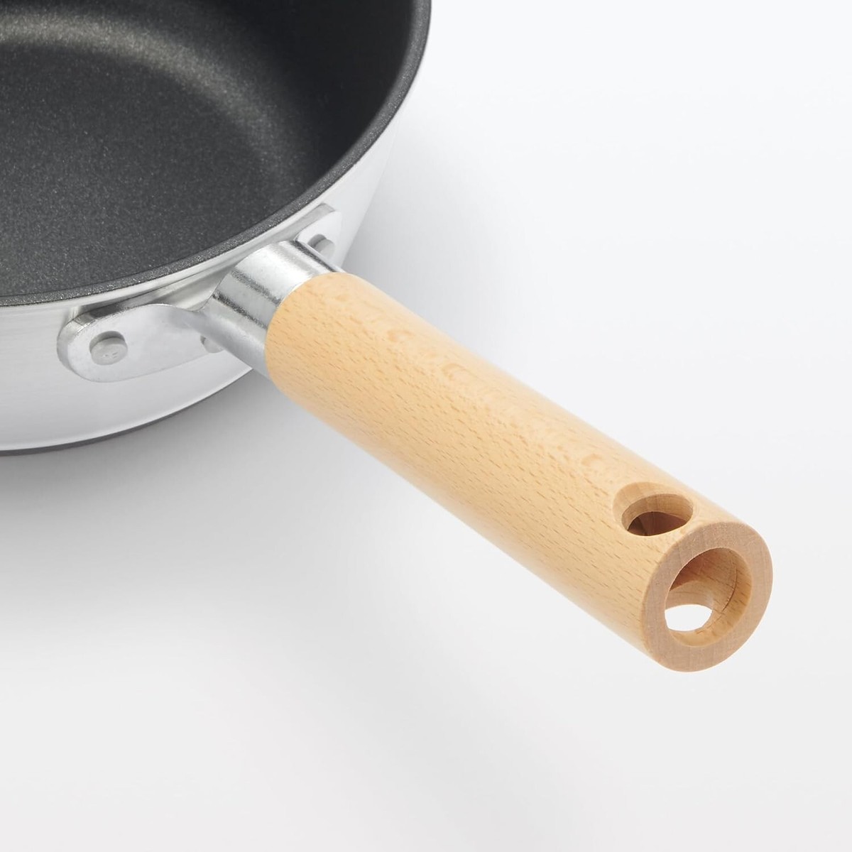 MUJI Non-stick frying pan 20cm , deep type IH compatible