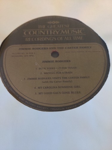 Greatest Country Music Recordings All Time #33/34 Jimmie Rodgers / Carter Family - Picture 12 of 14