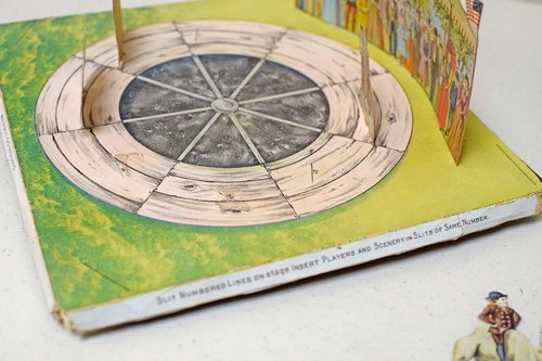 ANTIQUE 1896 TOLEDO BEE Art Supplement: MERRY GO ROUND Paper Cutout Set - Picture 6 of 11