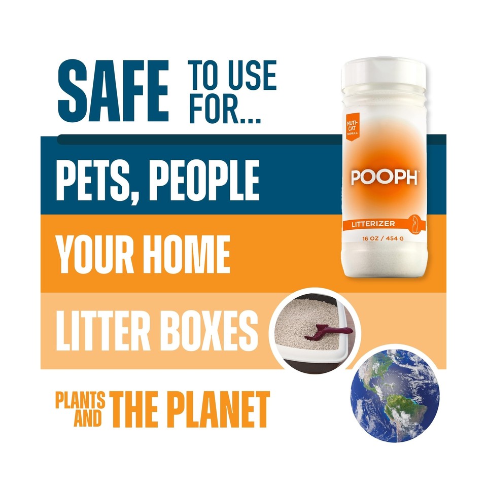 POOPH Litterizer Litter Box Civilizer, 16oz Dismantles Odors on a