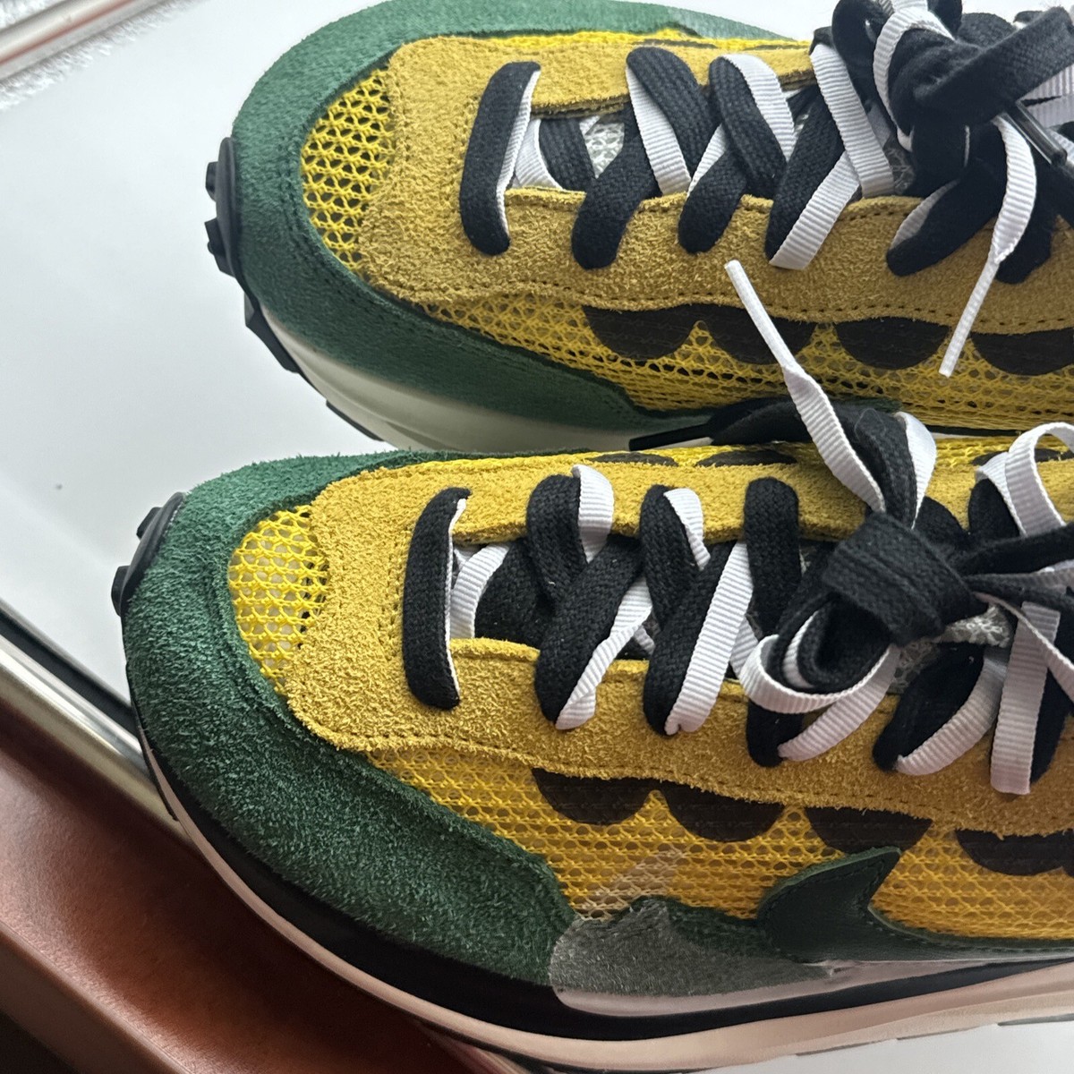 Size 10.5 - Nike VaporWaffle Sacai Tour Yellow Green Size 10.5 - Nike VaporWaffle Sacai Tour Yellow Green