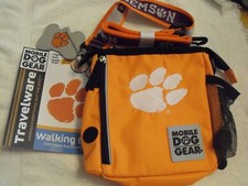 Clemson embroidered Walking Dog Bag, stores all your needs.