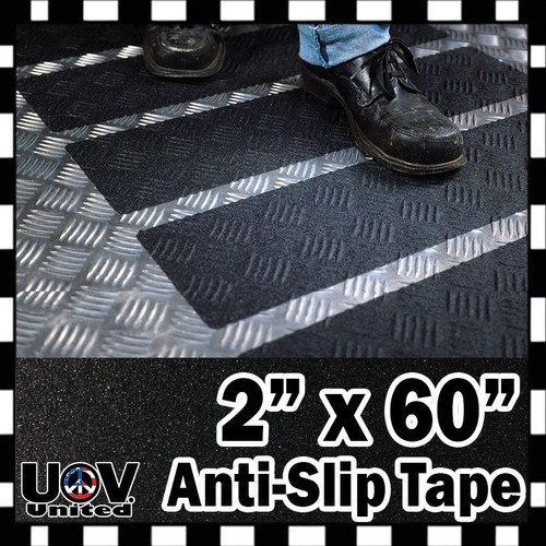 Anti Slip Non Skid High Traction Safety Grit Tape Strips Sticker Adhesive Roll - Picture 5 of 12