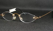 Vintage HARRY'S 053 60 UNIQUE RARE RIMLESS EYEGLASSES GLASSES 48-18-140 Germany