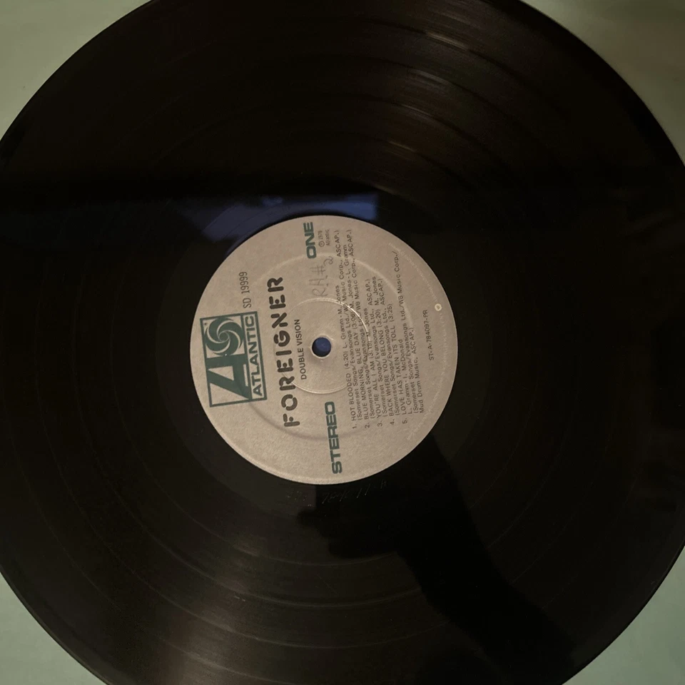 Foreigner, Double Vision, Vinyl LP, 1978, SD 19999, Atlantic Vg+ - Image 3 of 3